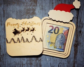 Christmas Euro Money Gift Box | Laser Cut Files (Digital Download)