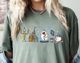 Disney T-shirt, Retro Vibes Shirt, Tale as Old as Time, Beauty and the Beast, Disney Princess Shirt, Comfort Colors, Vacation Shirt