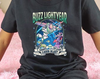 Buzz Lightyear T-Shirt, Retro Toy Story Tee, Vintage Space Ranger Onepiece, Disney Trip Outfit, Gift For Fans, Buzz Vs Zurg Shirt