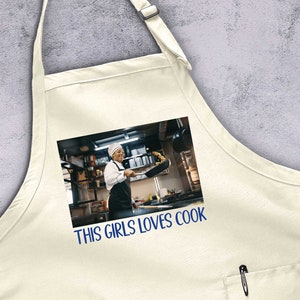 Custom Photo Apron, Personalized Apron, Picture Apron, Custom Text Apron, Name Apron, Kitchen Apron Gift, Mommy Gift Apron, Cook Photo Apron