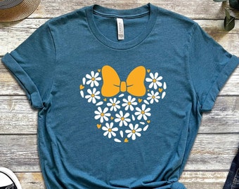 Minnie Mouse T-shirt, Disney Shirt, Birthday Girl Shirt, Flower Shirt, Positive Vibes, Disneyworld Shirt, Holiday Shirt, Disney Trip Tee