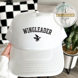 Embroidered Wingleader Hat, Xaden Riorson Cap, Fourth Wing Inspired Bookish Cap, Basgiath War College, Dragon Rider Style, Gift For Readers