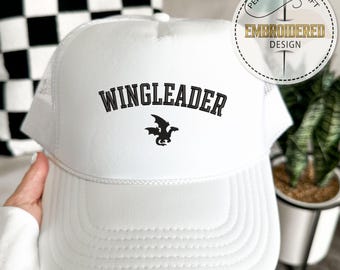 Embroidered Wingleader Hat, Xaden Riorson Cap, Fourth Wing Inspired Bookish Cap, Basgiath War College, Dragon Rider Style, Gift For Readers