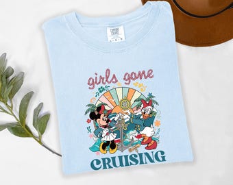 Comfort Colors Disney Girls Cruise T-shirt, Minnie Daisy Shirt, Girls Gone Cruising Tee, Disney Cruise Line Gift Vacation, Minnie Daisy Tee
