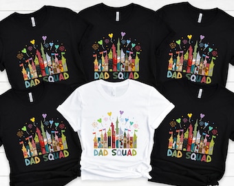 Dad Squad Shirt, Disney Daddy Tee, Disney Dad Characters Tee, Disney World Tee, Mr Incredible Tee, Mufasa Tee, Goofy Shirt, King Triton Tee