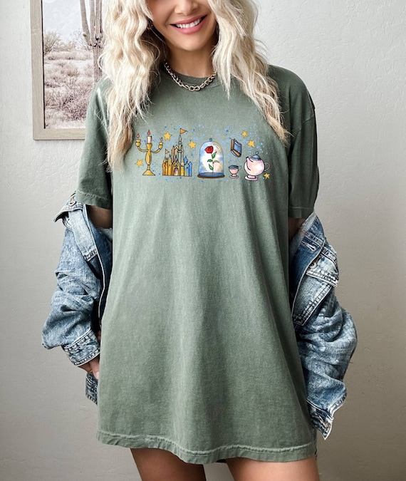 Disney T-shirt, Retro Vibes Shirt, Tale as Old as Time, Beauty and the Beast, Disney Princess Shirt, Comfort Colors, Vacation Shirt