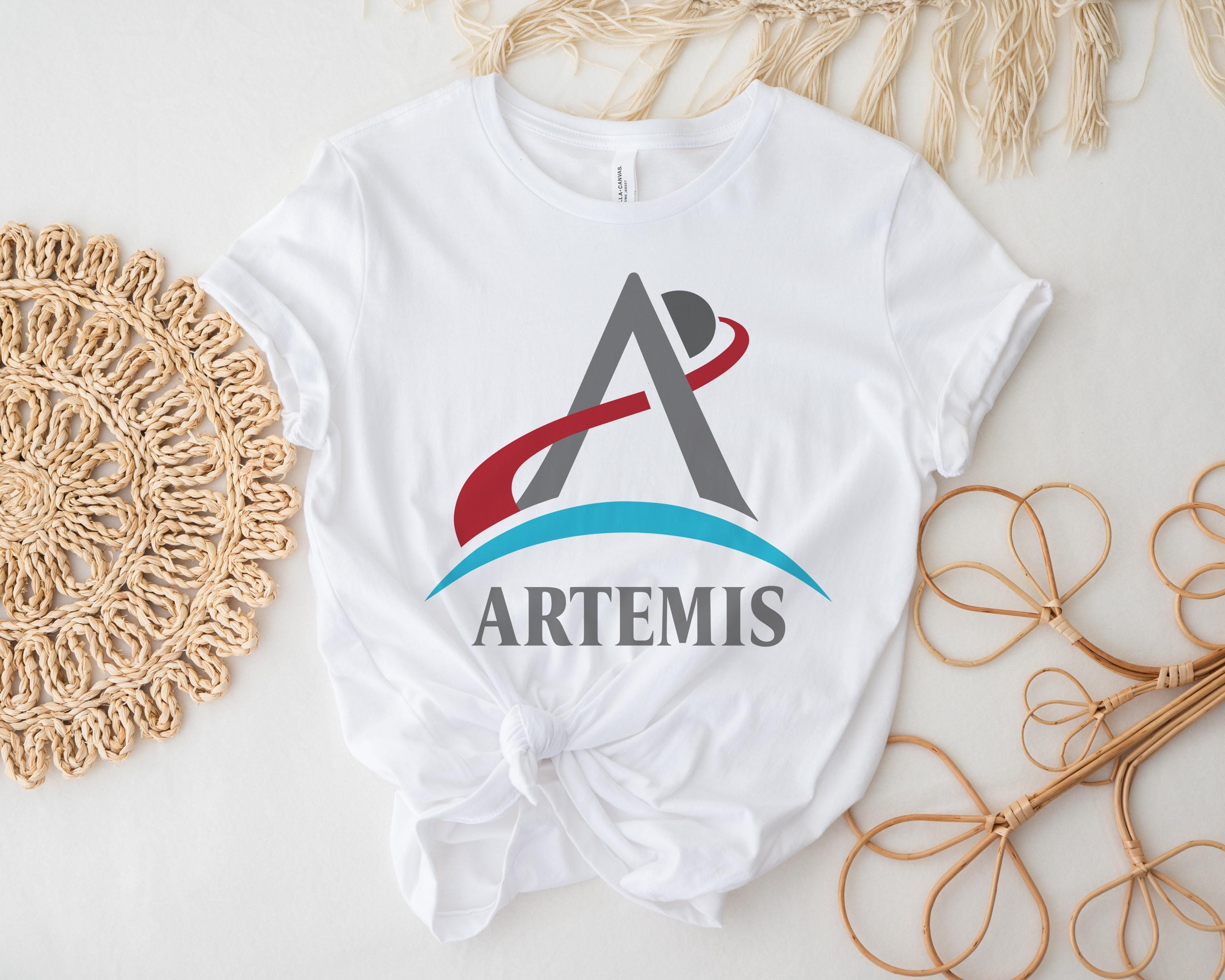 Artemis Logo T-shirt, Artemis Program Minimal Design Shirt, Space ...