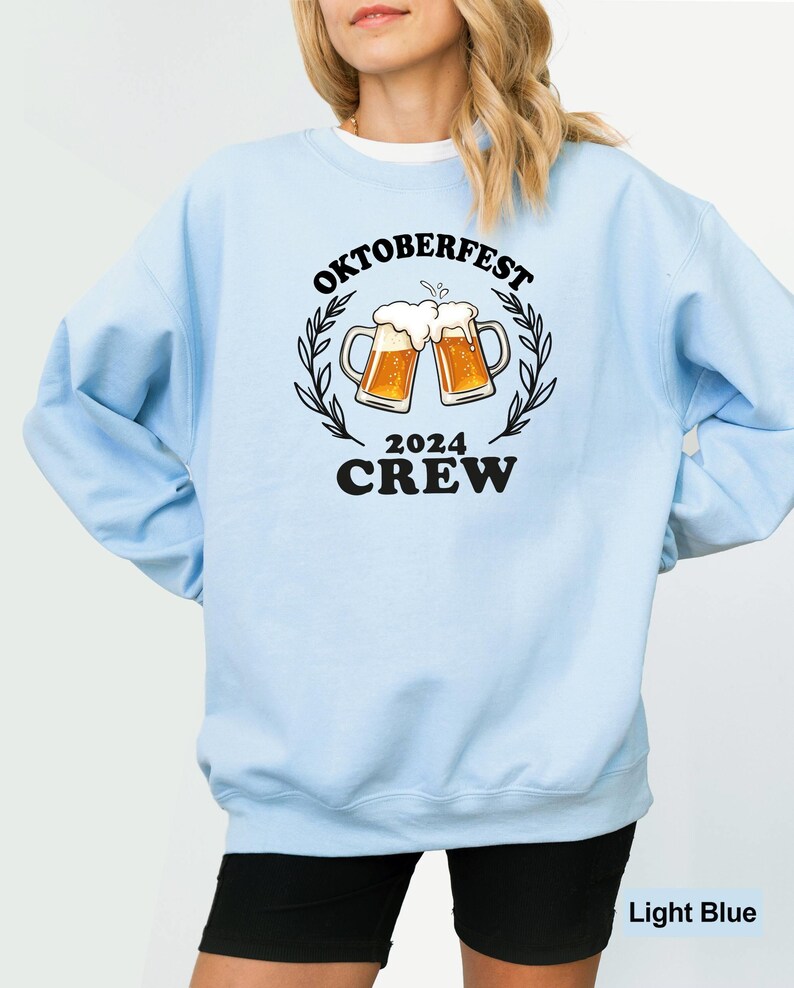 Oktoberfest Crew Sweatshirt, Oktoberfest 2024 Hoodie, German Beer Wear