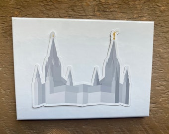 Temple Name Card Case Customizable with Large Temple Image