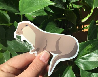 Otter Sticker: Large Vinyl Decal