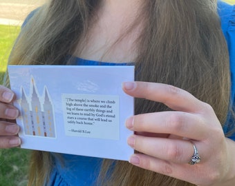 Temple Name Card Case Customizable