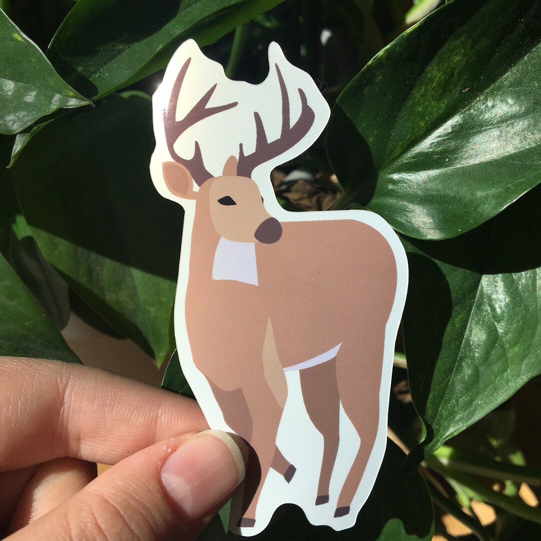 Large Deer Vinyl Decal Sticker - Etsy