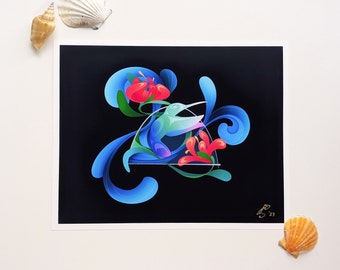 Pacific Northwest Coast Salish Spirit of The Hummingbird