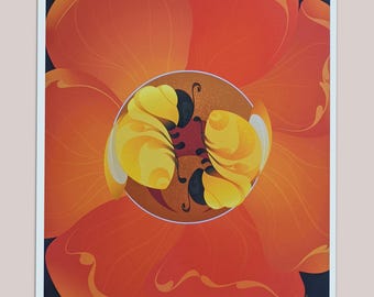 Pacific Northwest Coast Salish Cradled by Blooms