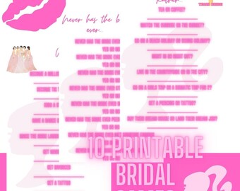 The Bachelorette TV Show Themed Party Games Bundle Printable - Etsy