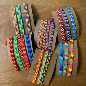 Handmade Friendship Bracelet Bundle – Surprise Colors, Choose Design (Set of 3, 5, 10)