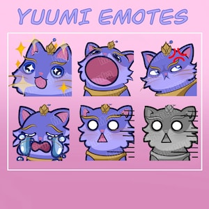 Cute Yuumi emotes Set for Twitch/Discord/Youtube | league of legends |