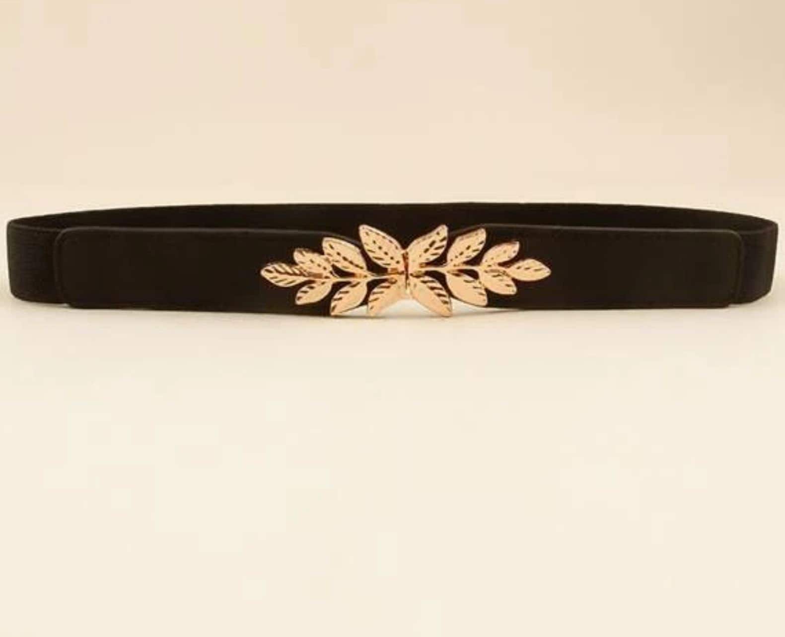 Gold Leaf Waist Belt - Etsy