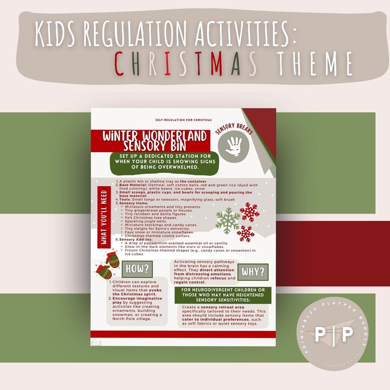 Christmas Calming Corner Activity Sheets: Holiday Social-emotional ...