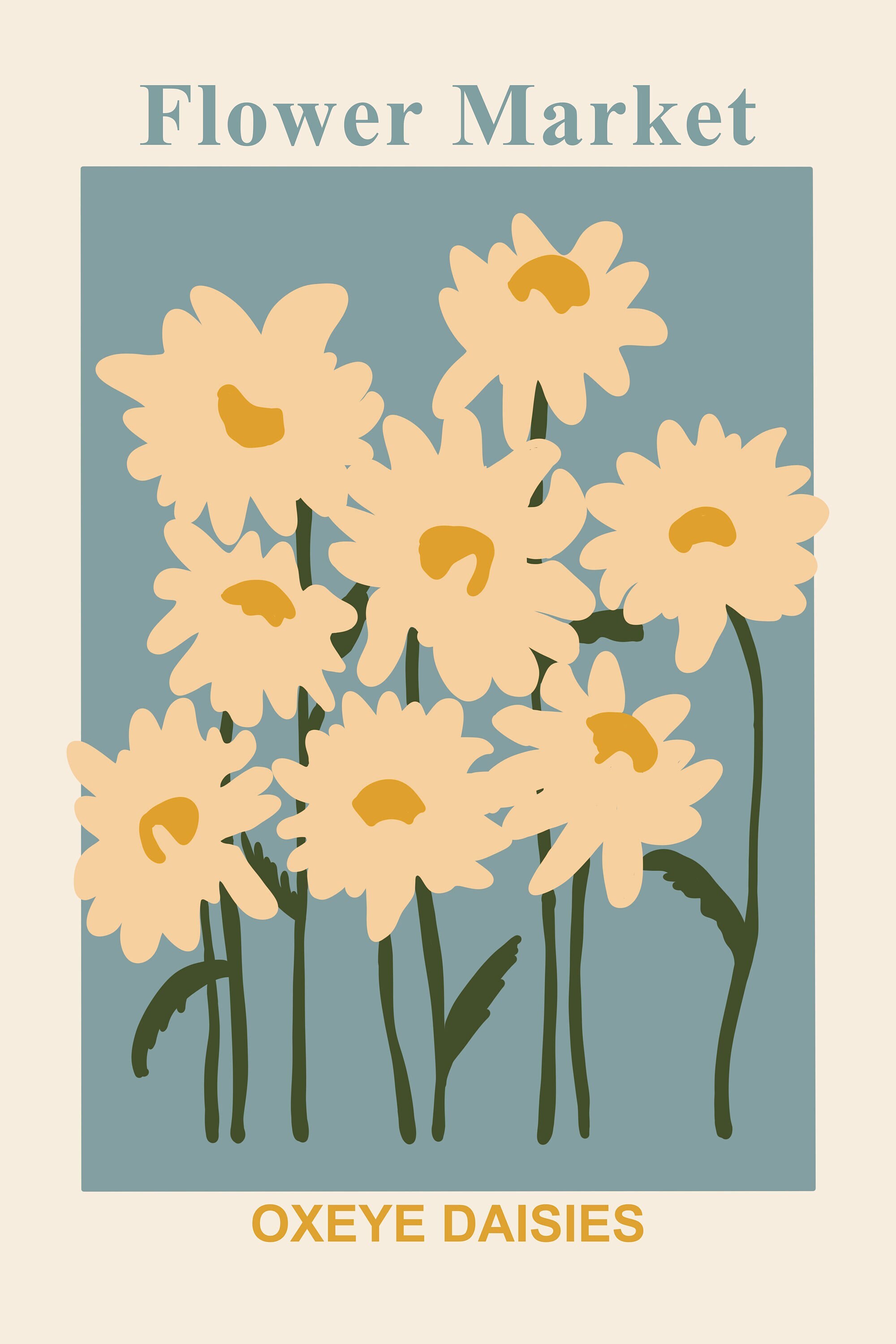 Etsy Daisy Print - Oxeye