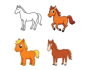 Horse SVG, Horse Clip Art, Horse Cricut svg, Horse Outline svg
