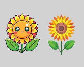 Sunflower SVG, Sunflower Clip Art, Sunflower Cricut svg