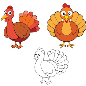 Turkey SVG, Turkey Clip Art, Turkey Cricut svg, Turkey Outline svg
