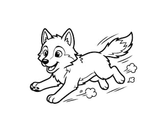 Cute Wolf SVG Bundle (5 Designs)
