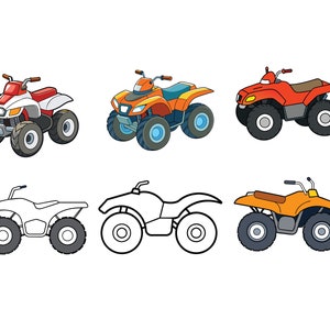 Quad Bike SVG, Quad Bike Clip Art, Quad Bike Cricut svg, Quad Bike Outline svg