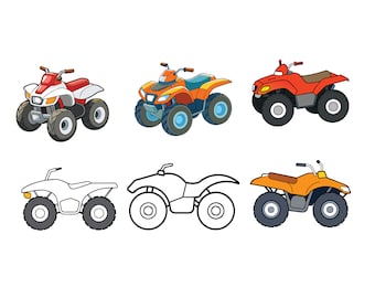 Quad Bike SVG, Quad Bike Clip Art, Quad Bike Cricut svg, Quad Bike Outline svg