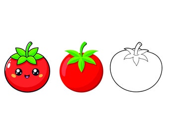 Tomato SVG, Tomato Clip Art, Tomato Cricut svg, Tomato Outline svg