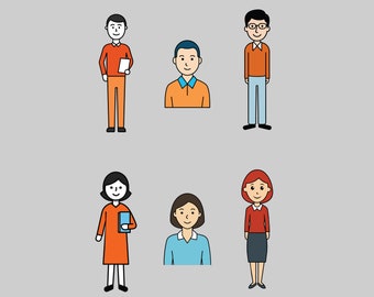 Teacher SVG, Teacher Clip Art, Teacher Cricut svg,Female and Male Teacher logo,icon