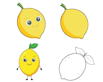 Lemon SVG, Lemon Clip Art, Lemon Cricut svg, Lemon Outline svg
