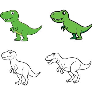 T Rex SVG, T Rex Clip Art, T Rex Cricut svg, T Rex Outline svg, Dinosaurio