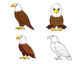 Eagle SVG, Eagle Clip Art, Eagle Cricut svg, Eagle Outline svg