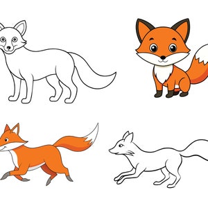 Fox SVG, Fox Clip Art, Fox Cricut svg, Fox Outline svg