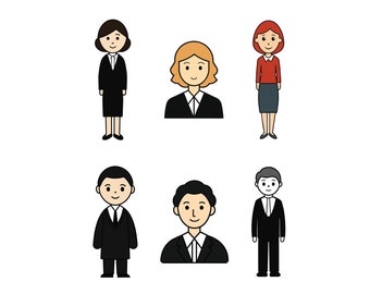 Lawyer SVG, Lawyer Clip Art, Lawyer Cricut svg, Female and Male Lawyer icon,logo