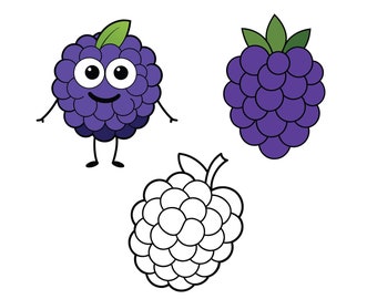 Blackberry SVG, Blackberry Clip Art, Blackberry Cricut svg, Blackberry Outline svg