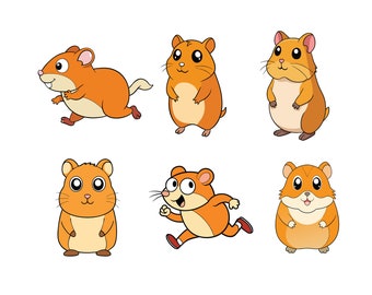 Hamster SVG, Hamster Clip Art, Hamster Cricut svg, Hamster Outline svg