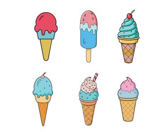 Ice Cream SVG, Ice Cream Clip Art, Ice Cream Clipart, Ice Cream Cricut svg