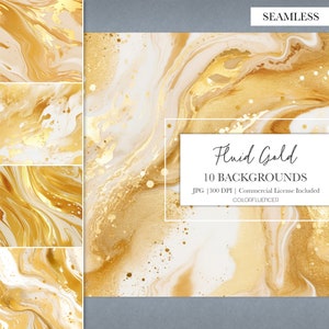 Seamless Golden Patterns | Fluid Gold | Seamless Pattern | Background Images | Liquid Gold, Gold Paint, Abstract, Elegant, Modern
