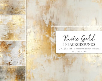 Gold Backgrounds | Rustic Gold | Digital Papers | Invitation Background | Seamless Pattern | Elelgant, Modern, Minimalistic, Shimmery