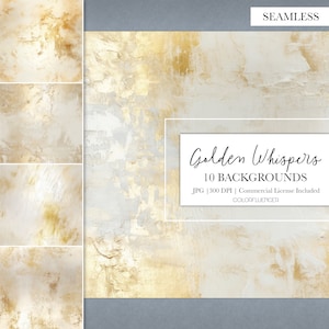 Goldene Hintergründe | Goldenes Flüstern | Digitale Papiere | Einladung Hintergrund | Nahtloses Muster | Elegant, Modern, Minimalistisch, Schimmernd