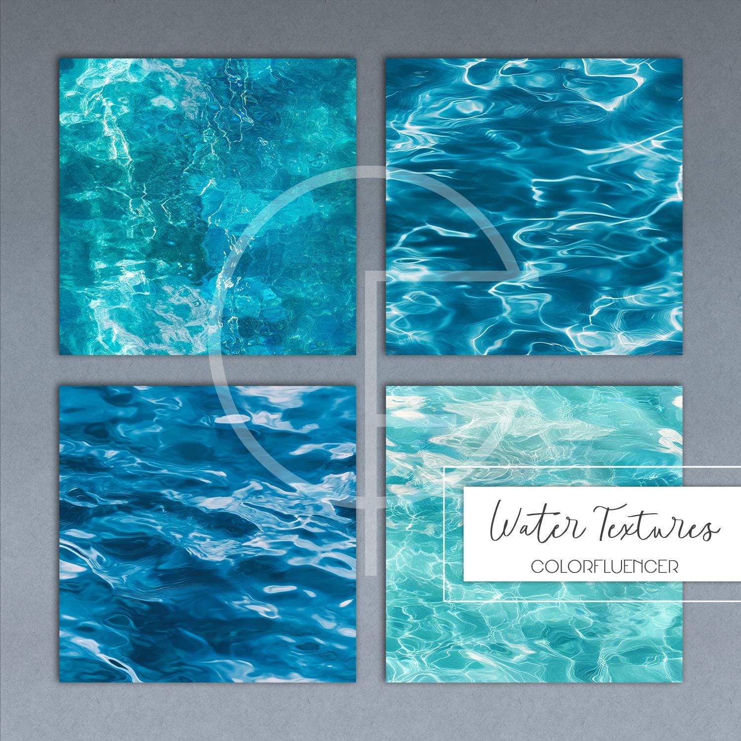 Water Backgrounds | Ocean Water Seamless Patterns | Digital Papers ...