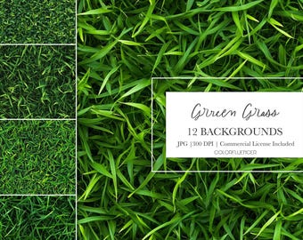 Fondos de césped verde: Patrones sin costuras, diseños de sublimación (papeles digitales)