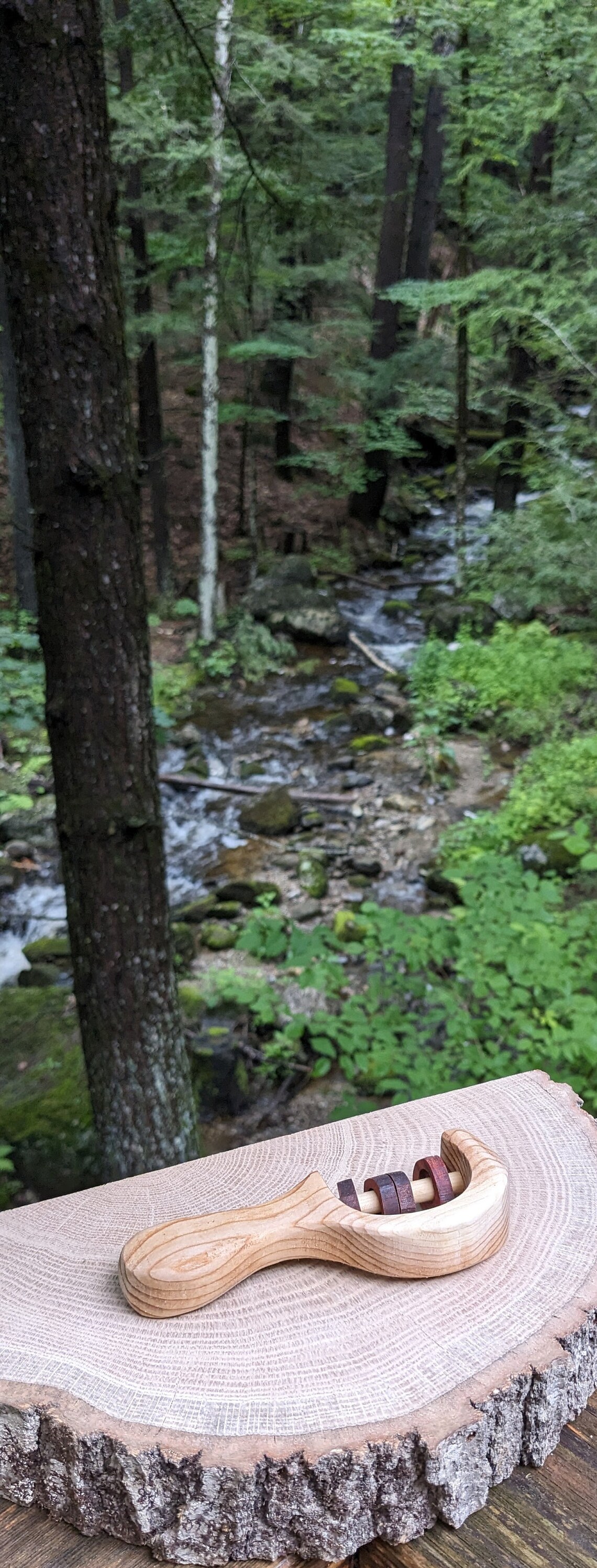 Heirloom Wooden Baby Rattle - Etsy