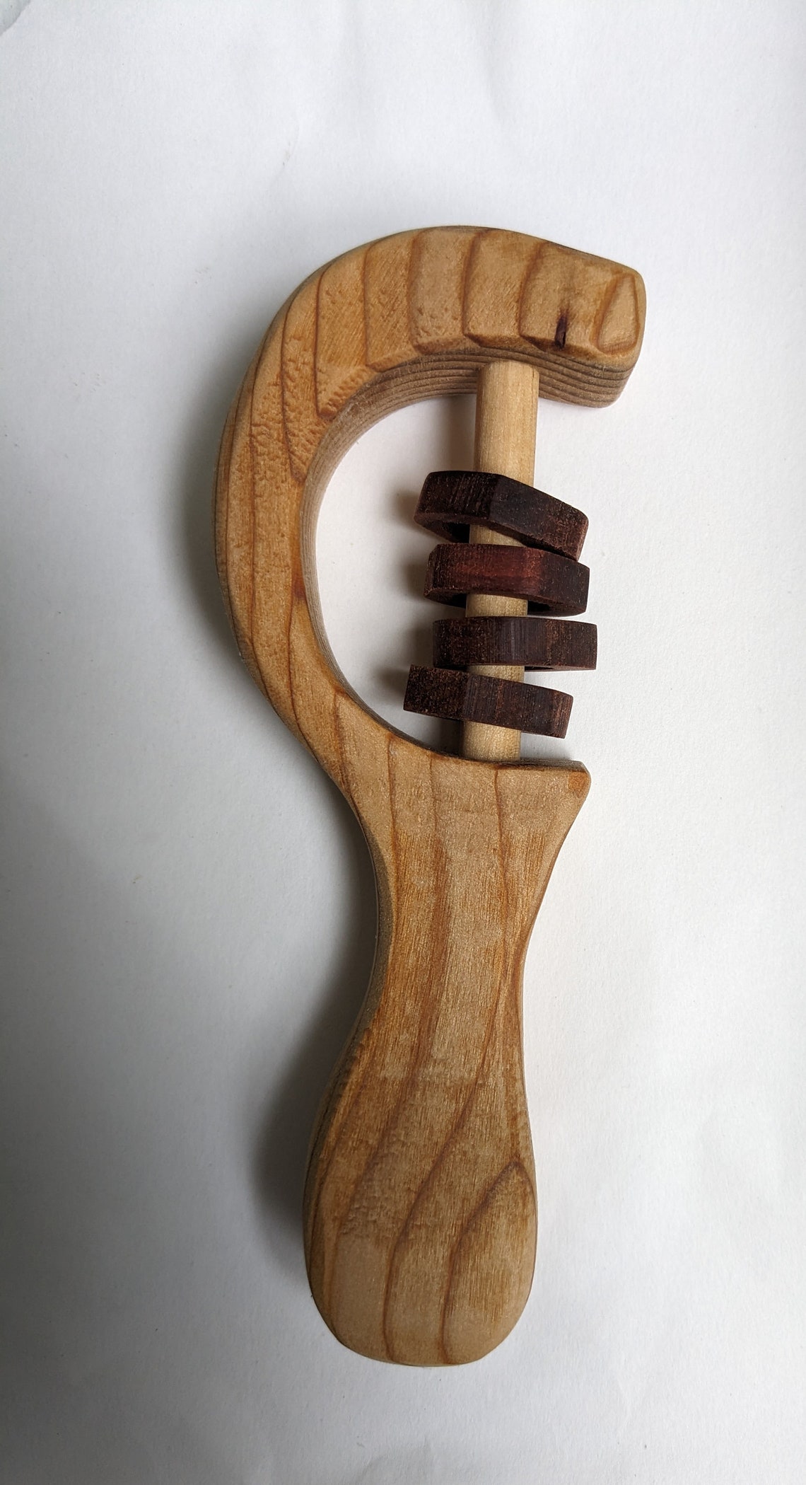 Heirloom Wooden Baby Rattle - Etsy