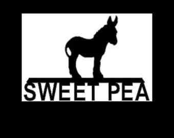 Personalized Donkey Stall Sign and Wall Hangings