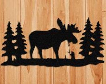 Moose Wall Hanging Signs Indoor or Outdoor Decor