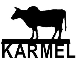 Personalized Cattle Stall Sign and Wall Hangings